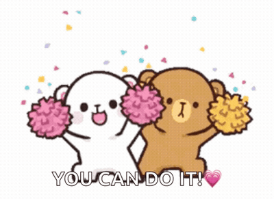 Teddy Bears Cheering You Can Do It GIF