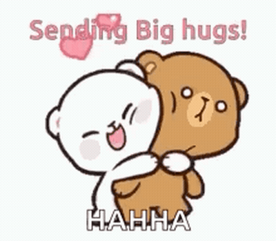 Teddy Bears Hugging GIF
