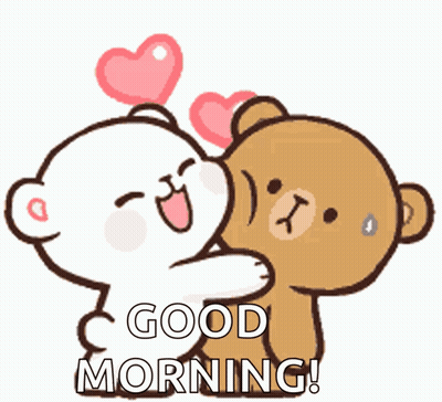 Teddy Bears Hugging Good Morning GIF