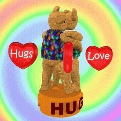 Teddy Bears Hugging Hugs And Love GIF