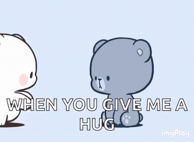 Teddy Bears Hugging When You Give Me A Hug GIF