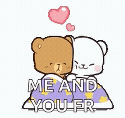 Teddy Bears Hugging With Hearts GIF