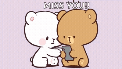Teddy Bears Hugging With Miss You GIF
