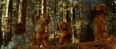 Teddy Bears In Forest GIF
