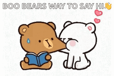 Teddy Bears Kissing And Reading GIF