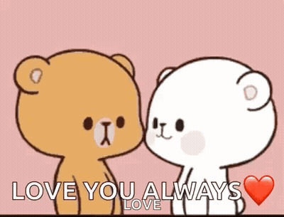Teddy Bears Kissing Love You Always Love GIF