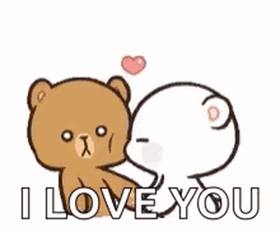 Teddy Bears Kissing With Heart GIF