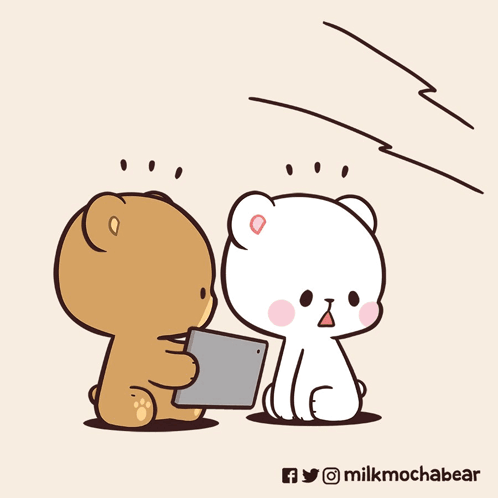 Teddy Bears Looking Out Window GIF