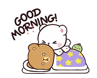 Teddy Bears On Bed Sticker