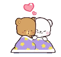 Teddy Bears On Purple Blanket Sticker