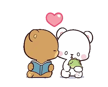 Teddy Bears Reading Book And Eating Dinosaur Sticker