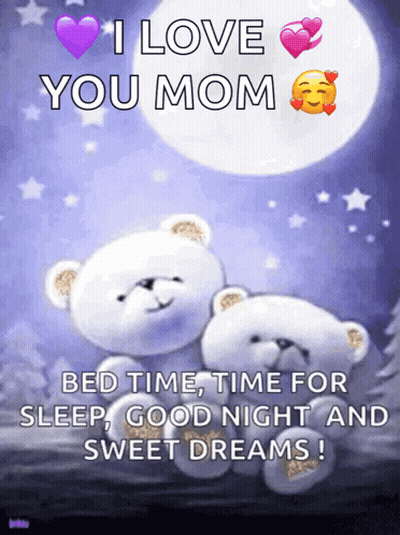 Teddy Bears Saying Good Night GIF