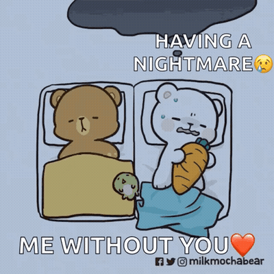 Teddy Bears Sleeping Nightmare Without You GIF