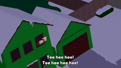 Tee Hee Cupid Cartman Flying Away GIF