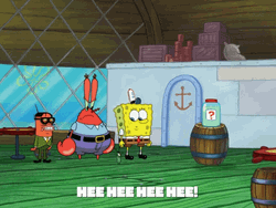 Tee Hee Naughty SpongeBob Squarepants GIF