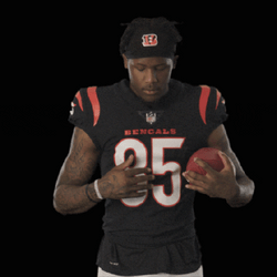 Tee Higgins Dusting Off Jersey GIF