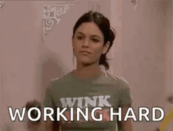 Teen Girl Working Hard GIF
