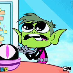 Teen Titans Go Beast Boy Cried Broke His Teeth GIF