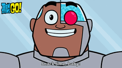 Teen Titans Go Cyborg Excited For Snacks GIF