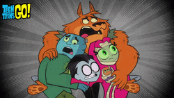Teen Titans Go Scared Monster Squad GIF