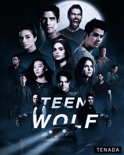 Teen Wolf Poster With Jeep And Full Moon GIF