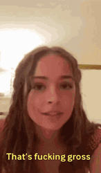 Teenage Girl Saying That's Gross GIF