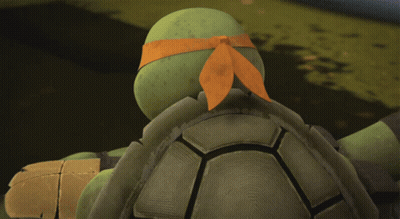 Teenage Mutant Ninja Turtle Blue Eye Close Up GIF