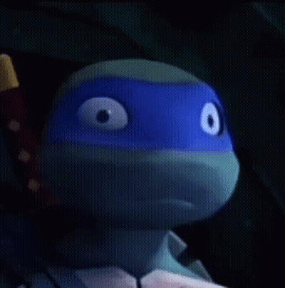 Teenage Mutant Ninja Turtle Blue Mask Sword GIF