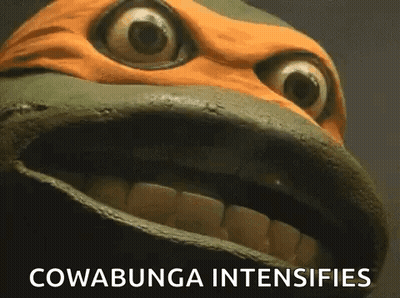Teenage Mutant Ninja Turtle Cowabunga Intensifies GIF
