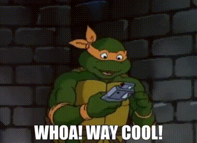 Teenage Mutant Ninja Turtle Holding Cell Phone GIF