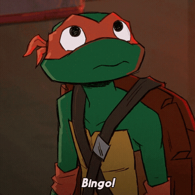 Teenage Mutant Ninja Turtle Says Bingo! GIF