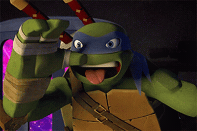 Teenage Mutant Ninja Turtle Thumbs Up Tongue Out GIF