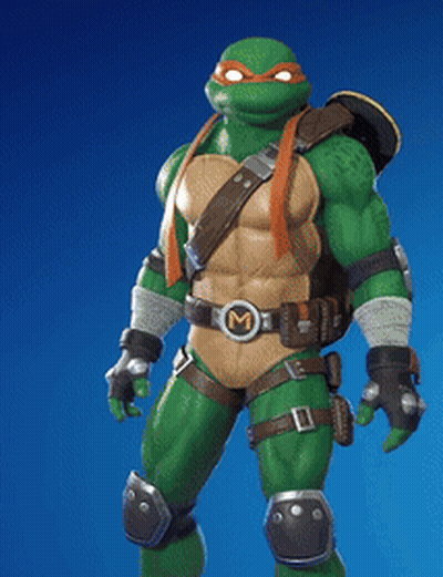 Teenage Mutant Ninja Turtle With Belt Saying M GIF