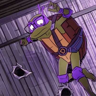 Teenage Mutant Ninja Turtle With D Belt GIF