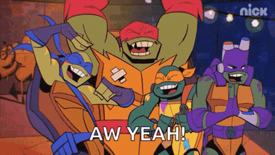 Teenage Mutant Ninja Turtles Aw Yeah GIF