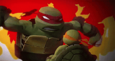 Teenage Mutant Ninja Turtles Fighting GIF