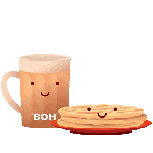 Teh And Pancakes BFF Sticker