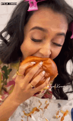 Tejasswi Prakash Whataburger Snack GIF