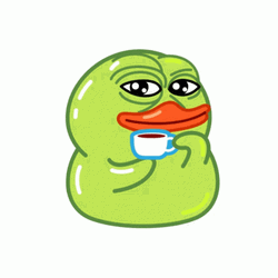 Telegram Utya Duck Drinking Tea GIF