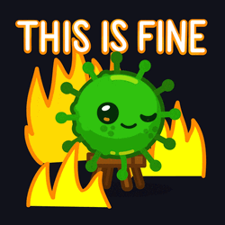 Telegram Virus This Is Fine Sticker GIF