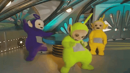 Teletubbies Being Silly GIF
