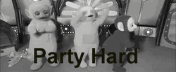 Teletubbies Black And White GIF