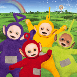 Teletubbies Happy Jumping  GIF