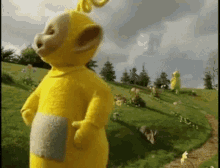 Teletubbies Laa Laa Looking Around GIF