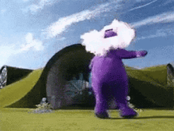 Teletubbies Tinky-Winky Being Silly GIF