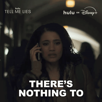 Tell Me Lies Poster Woman On Phone GIF