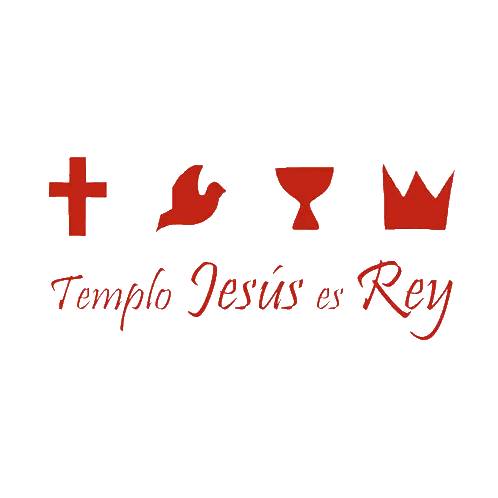 Temple Jesus Es Rey Logo Cross Dove Chalice Crown Sticker