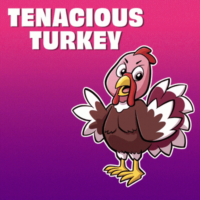 Tenacious Turkey Cartoon GIF