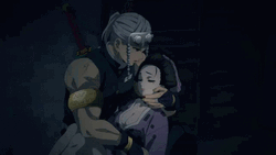 Tengen Uzui Hug Hinasuru GIF