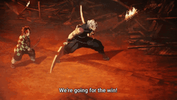 Tengen Vs Gyutaro Going For The Win GIF